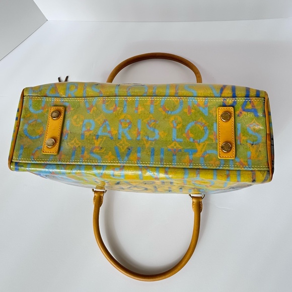 Louis Vuitton Limited Edition Richard Prince Jaune Defile Weekender PM Pulp Bag - Picture 8 of 16